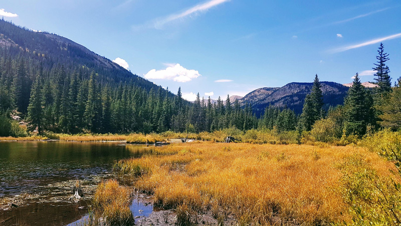 Bear Creek Trail in Sheridan during fall colors