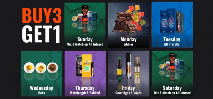 Buy 3, Get 1 Daily Deals 2025 Every day a new deal