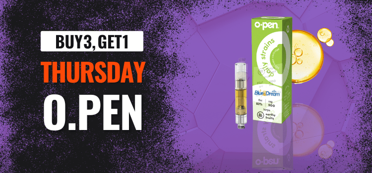 Buy 3, Get 1 Deals Thursday O.Pen