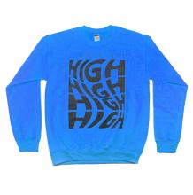 A Bit High Crewneck Sweatshirt | Blue Size XXL