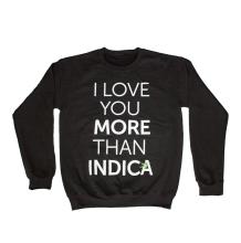 I Love Indica Crewneck | Black Size M