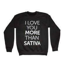 I Love Sativa Crewneck | Black Size M