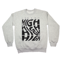 A Bit High Crewneck Sweatshirt | Grey Melange Size L