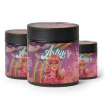 Artsy Cannabis Quarter Jar | Glitter Bomb 7g Rec