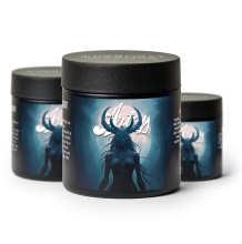 Artsy Cannabis Quarter Jar | Midnight Moonlight 7g Med