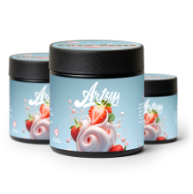 Artsy Cannabis Quarter Jar | StrawGuava 7g Rec