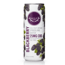 Blackberry Hemp Sparkling Water, 25mg