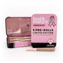 Bud & Marys Aware n Us Kief Infused Preroll 5 Pack | Lemon Cherry Gelato 4g Rec