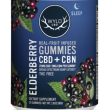 CBD+CBN Elderberry Hemp Gummies, 500mg