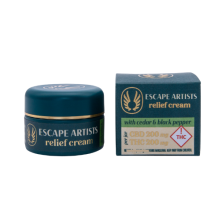 Escape Artists Relief Cream | 1:1 Cedar & Black Pepper 800mg Med