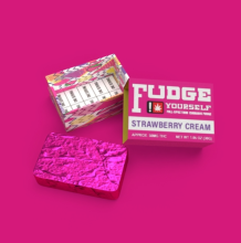 Fudge Yourself Strawberry Cream Fudge, 50mg