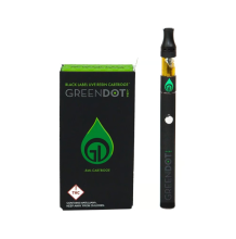 Green Dot Black Label Live Resin Cartridge | Black Maple 500mg Rec
