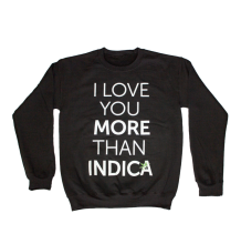 I Love Indica Crewneck | Black Size XL