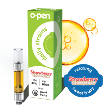 O.Pen Daily Strains Cartridge | Strawberry Cheesecake 1000mg Med
