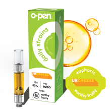 O.Pen Daily Strains Cartridge | UK Cheese 1000mg Rec