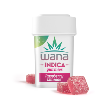Wana Classic Gummies | Indica Raspberry Limeade Mindful 1000mg Med