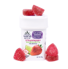 Wana Fast Acting Gummies | CBD/THC Strawberry Margarita 1:1 100mg Rec