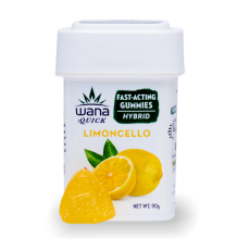 Wana Fast Acting Gummies | Hybrid Limoncello 100mg Rec