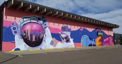 Silver Stem Presents Kushtronaut Mural - New Art Object and Selfie Spot in Denver