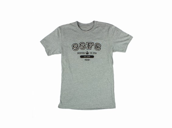 "SSFC" Tee Shirt | Grey Melange - Size L