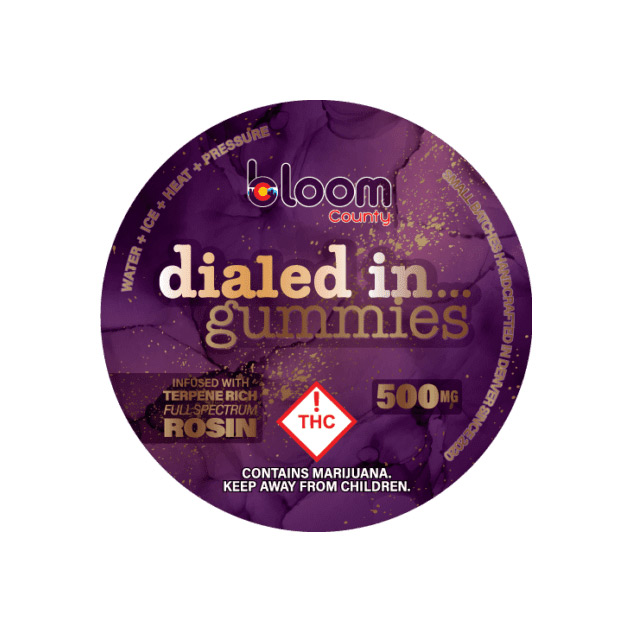 Dialed In Gummies Plum Fritter 500mg Med